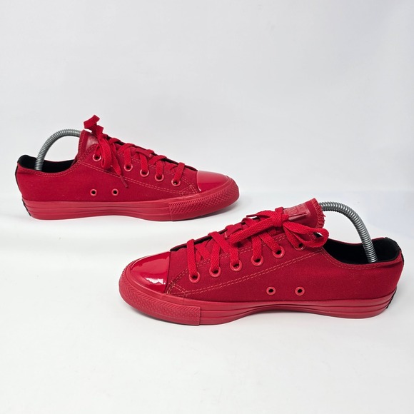 Converse All Star x OPI Red Heads Ahead Low Top Sneakers Red Womens 9 Mens 7 - Picture 12 of 16